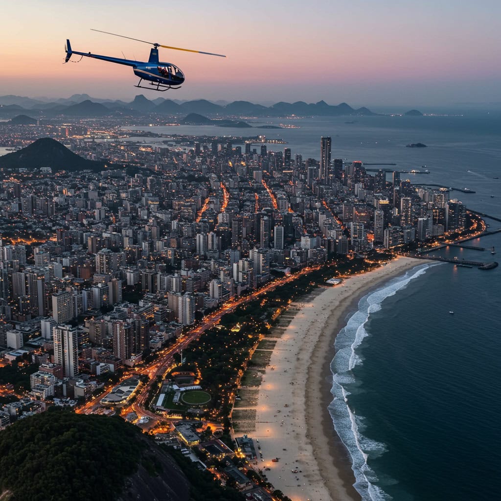 14. Passeios de Helicóptero sobre Grandes Cidades