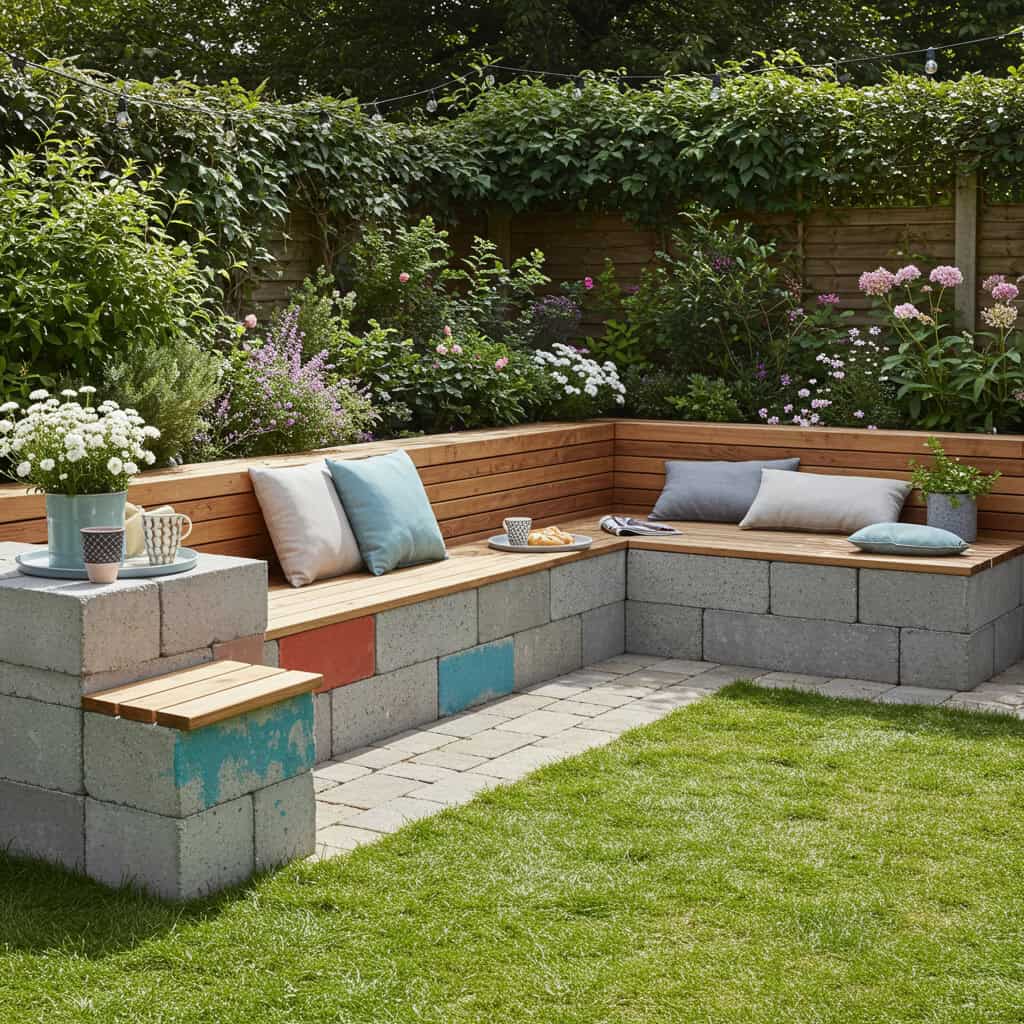 6. Bancos e Assentos com Blocos de Concreto