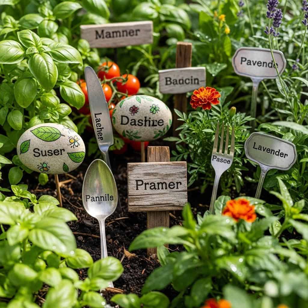 11. Etiquetas de Plantas Artesanais