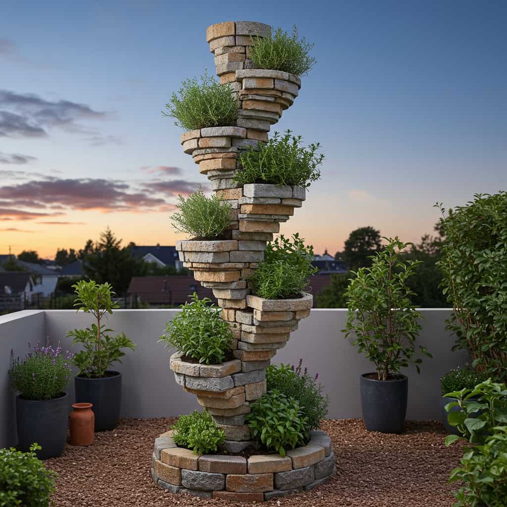 12. Espiral de Ervas Aromáticas