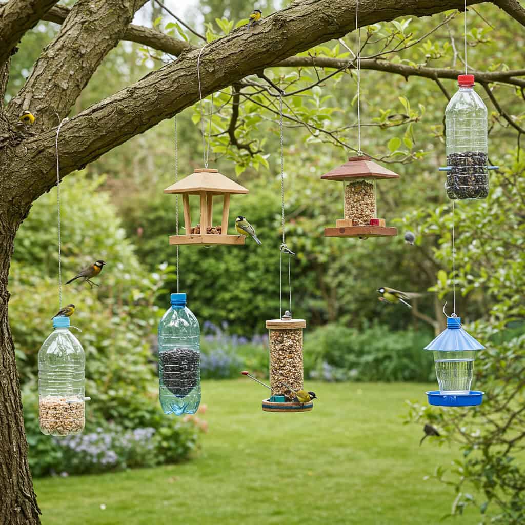 17. Alimentadores de Pássaros DIY