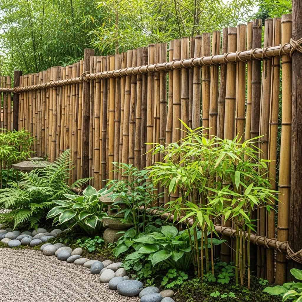 2. Cerca de Bambu Natural