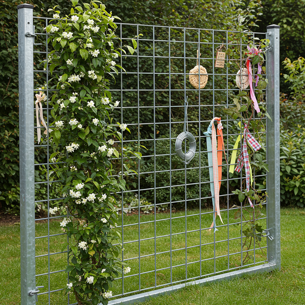 4. Cerca de Arame Galvanizado Decorado