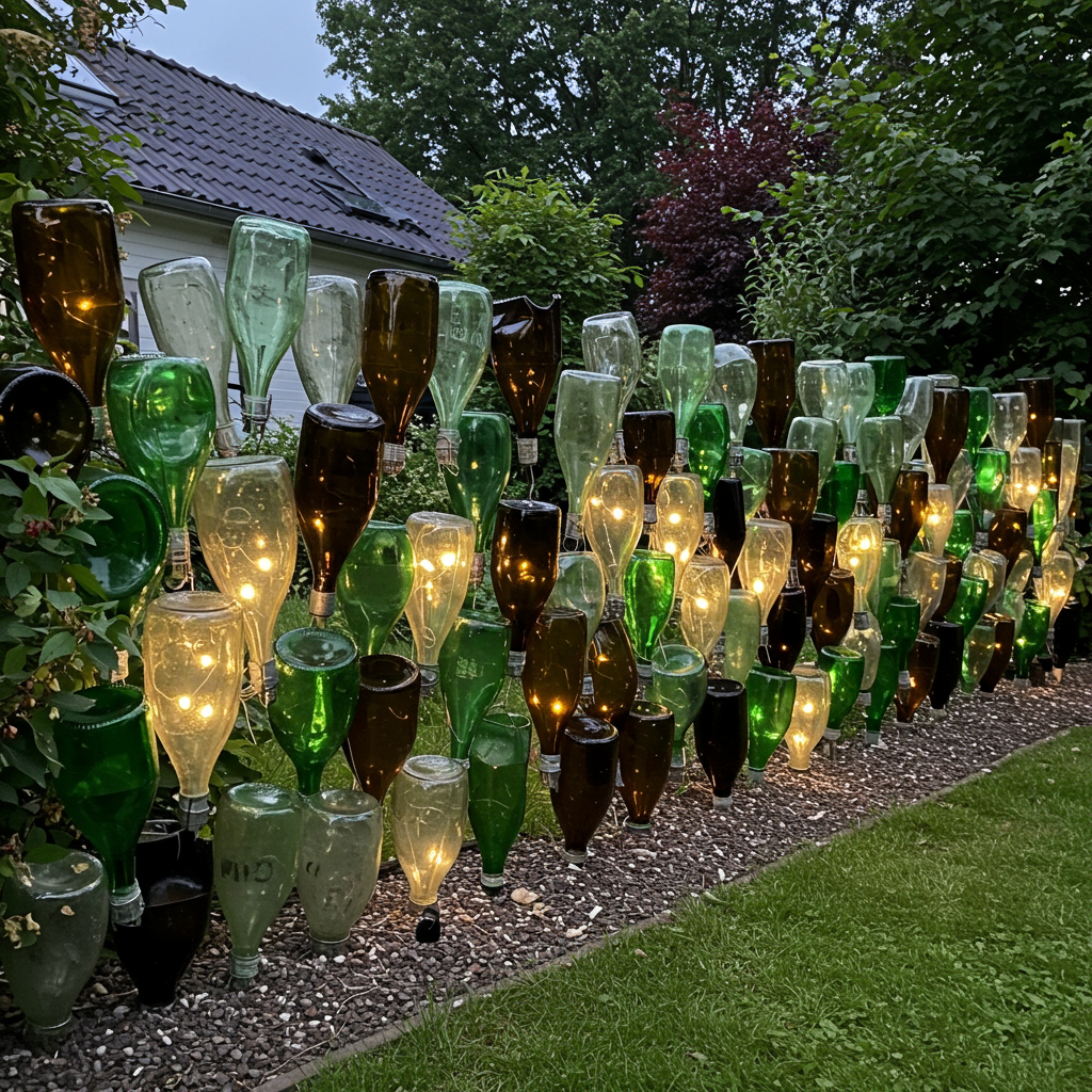 6. Cerca de Garrafas de Vidro