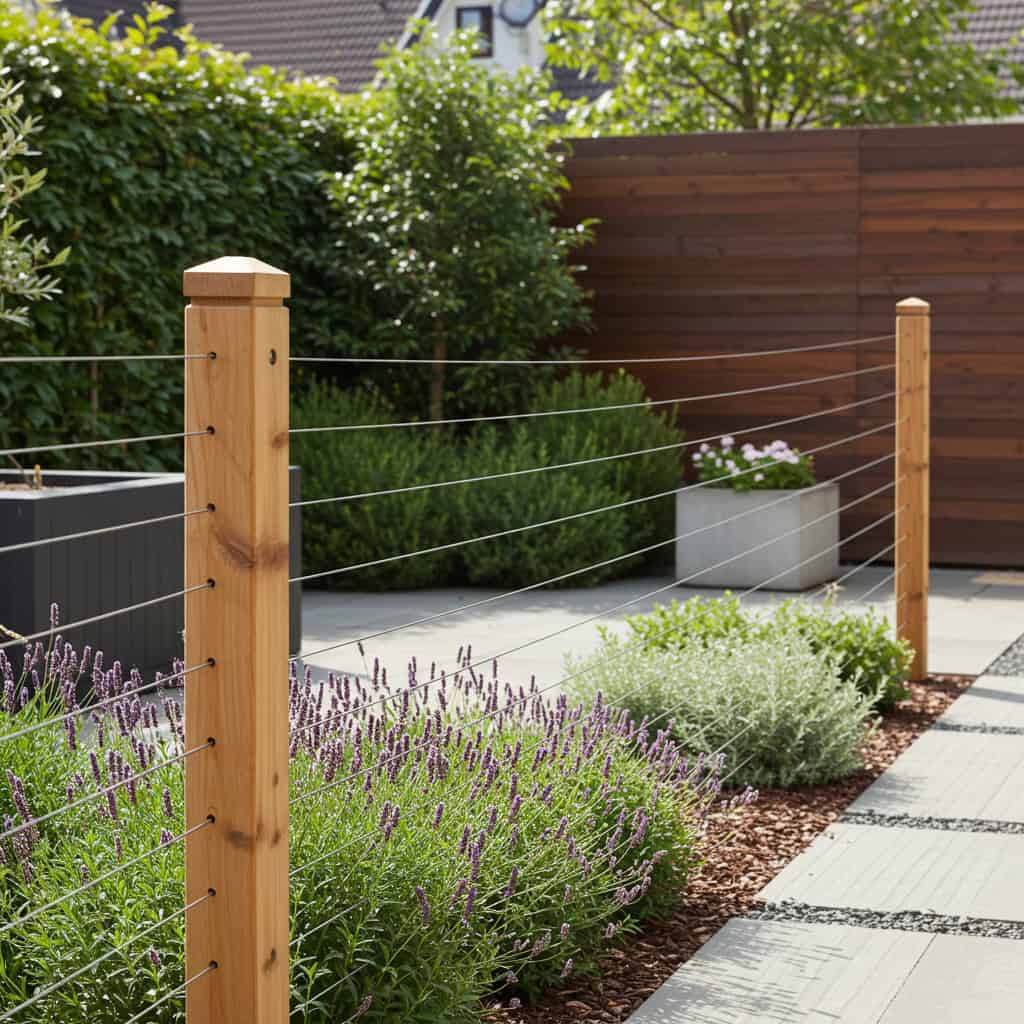 14. Cerca de Cabos de Aço