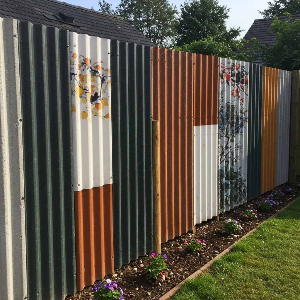 15. Cerca de Telhas Onduladas