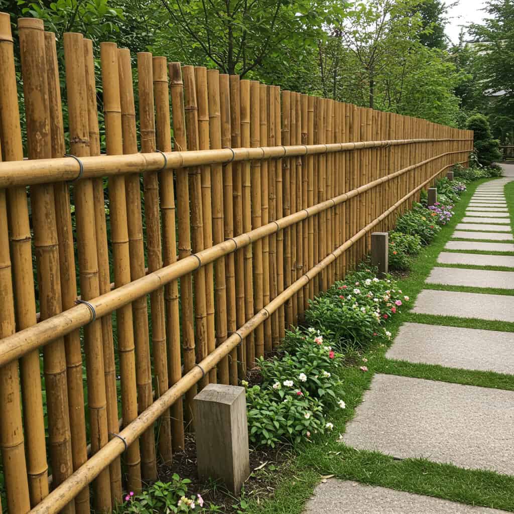 8. Cercas Decorativas com Bambus