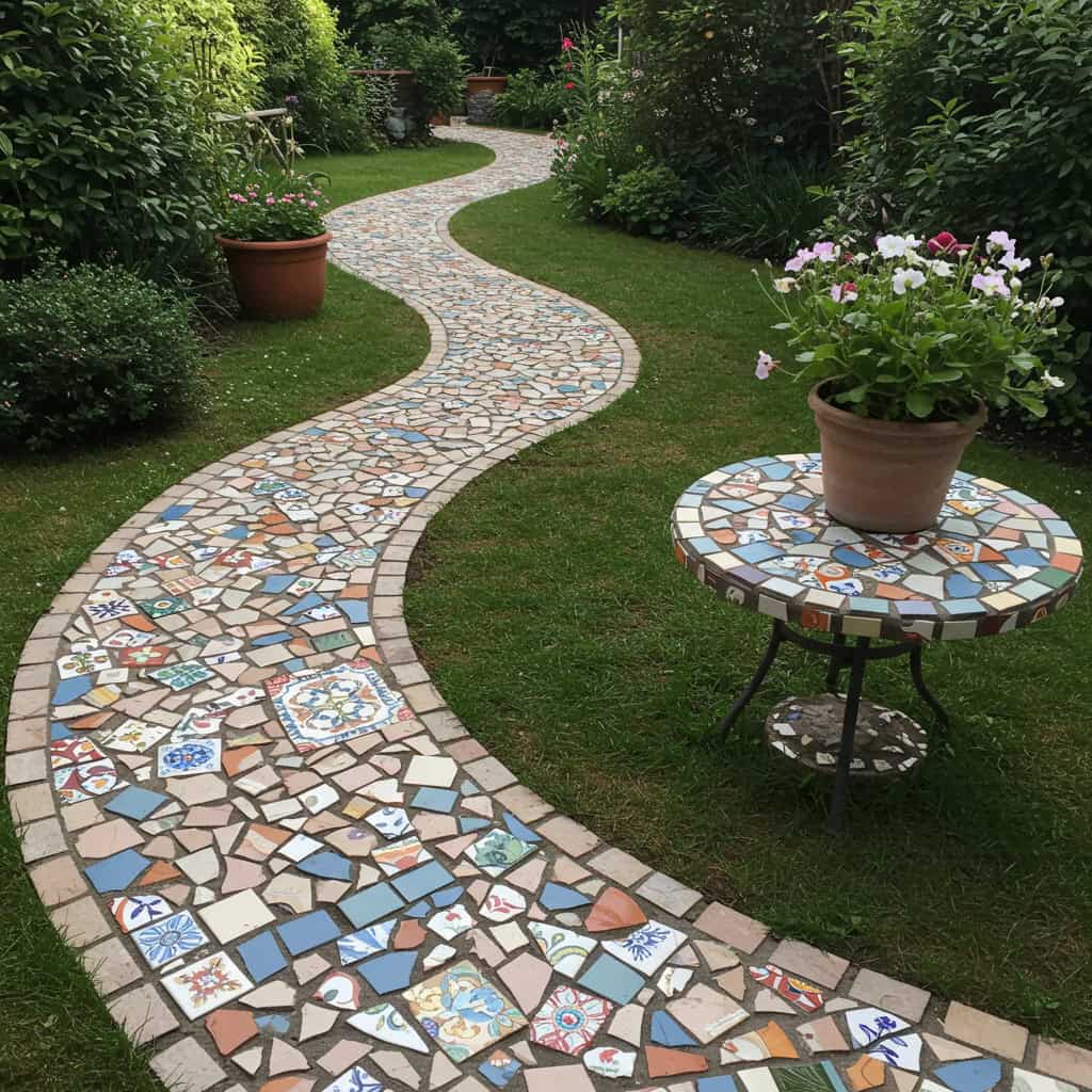 12. Mosaicos de Azulejos Quebrados