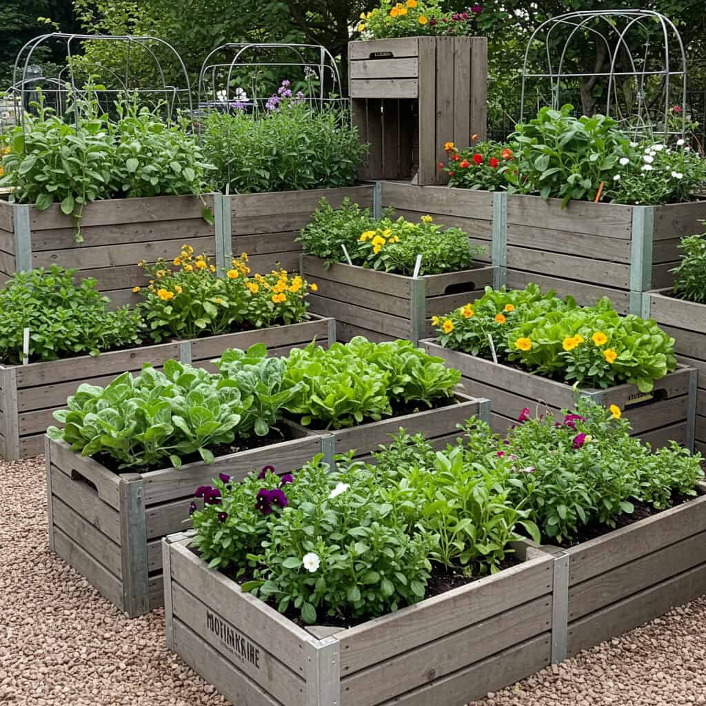 15. Canteiros Elevados com Caixotes