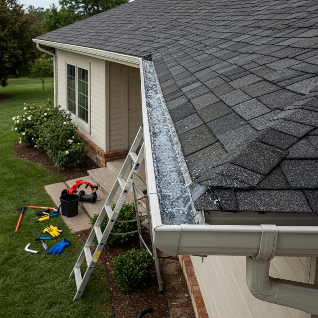 1. Limpeza e inspeção de calhas