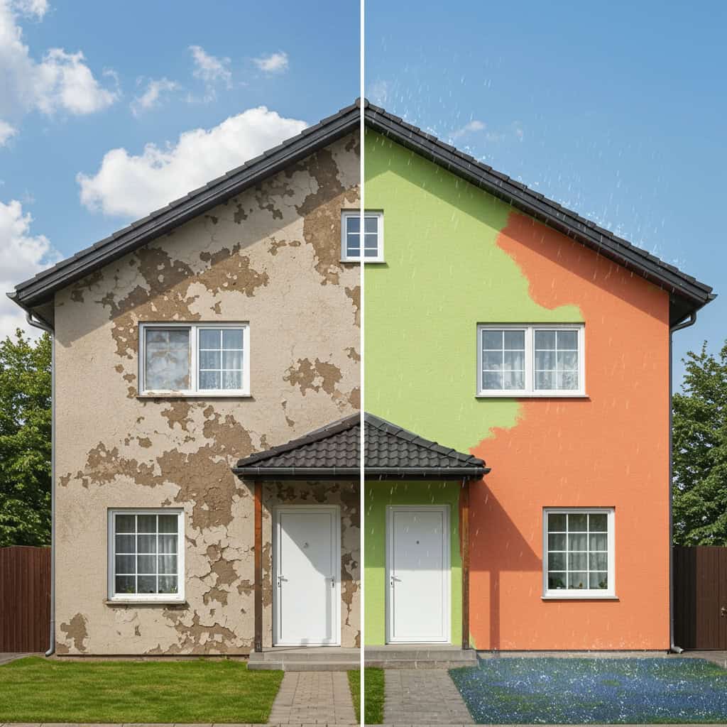 4. Pintura e reparos em paredes externas