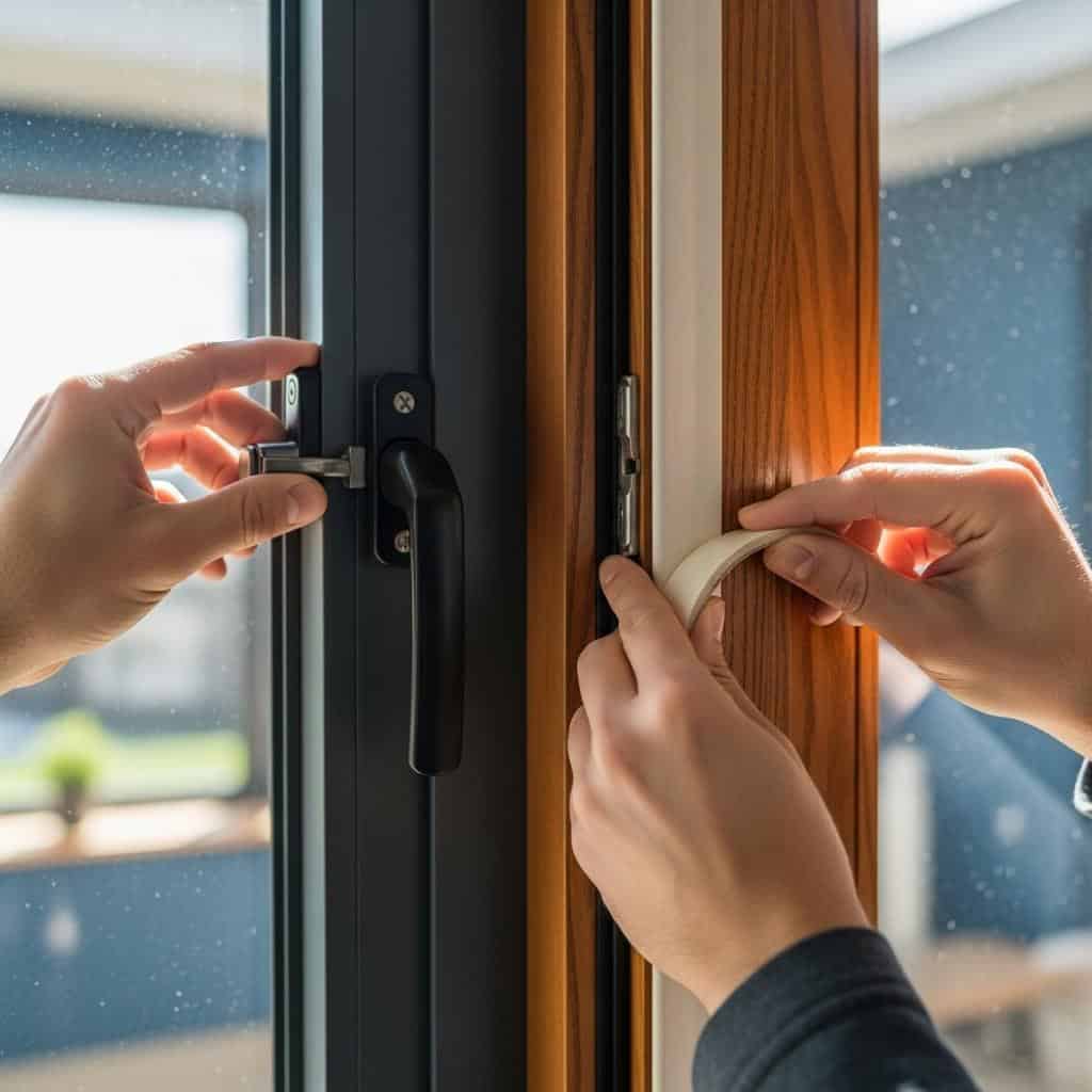 5. Verificação de esquadrias e vedação de janelas