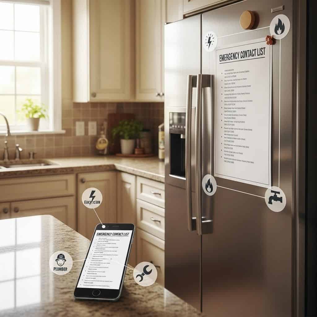 16. Atualização da lista de contatos de emergência