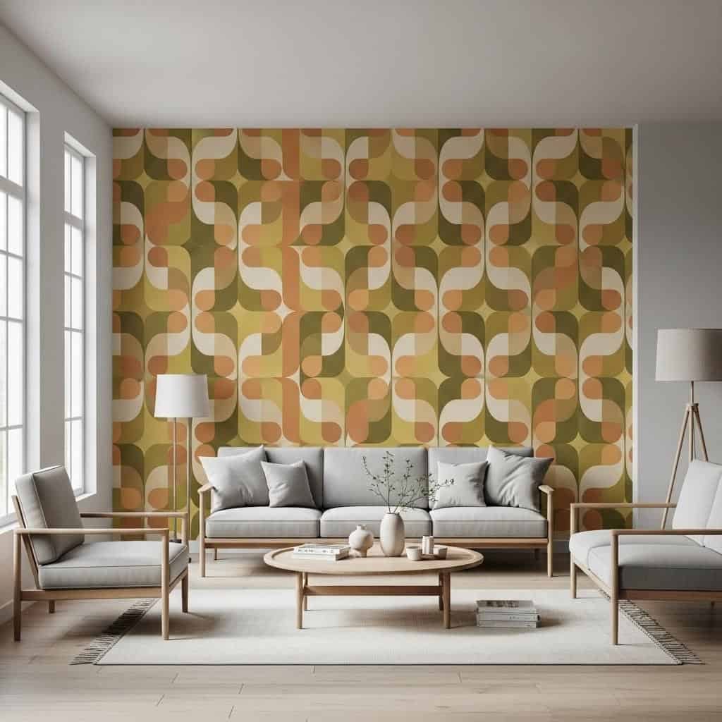 12. Aposte em Papel de Parede Retrô