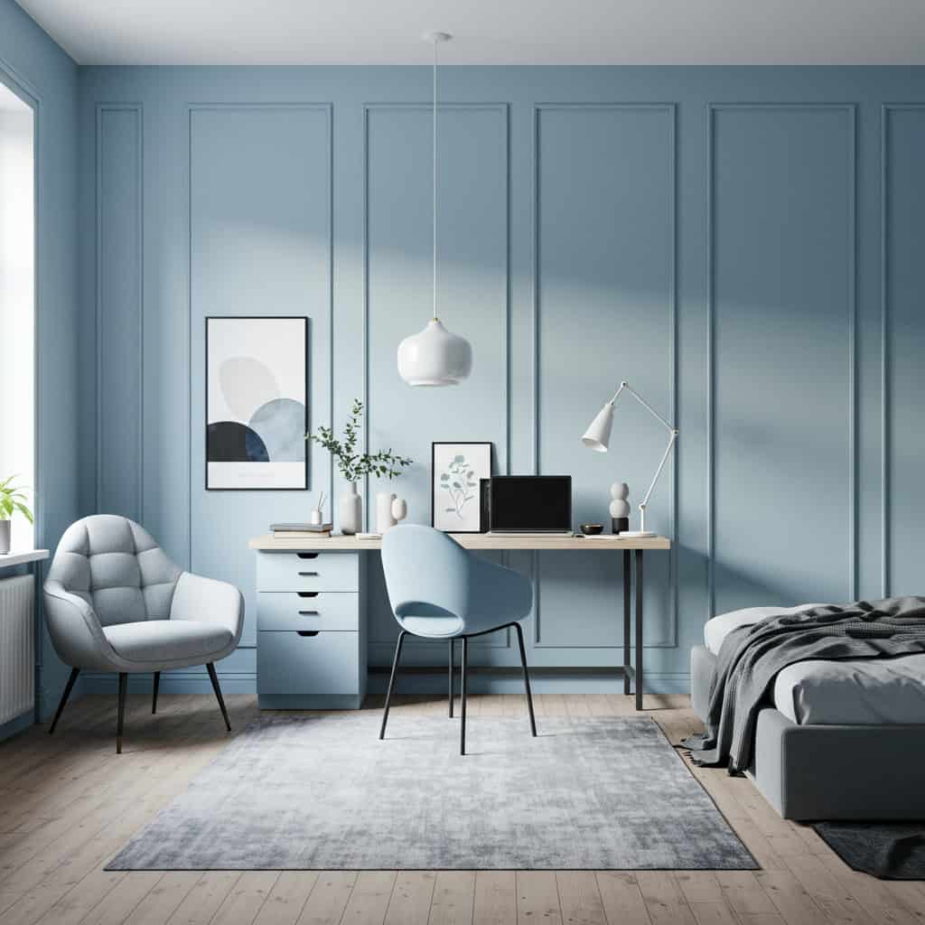 6. Azul-claro e Cinza