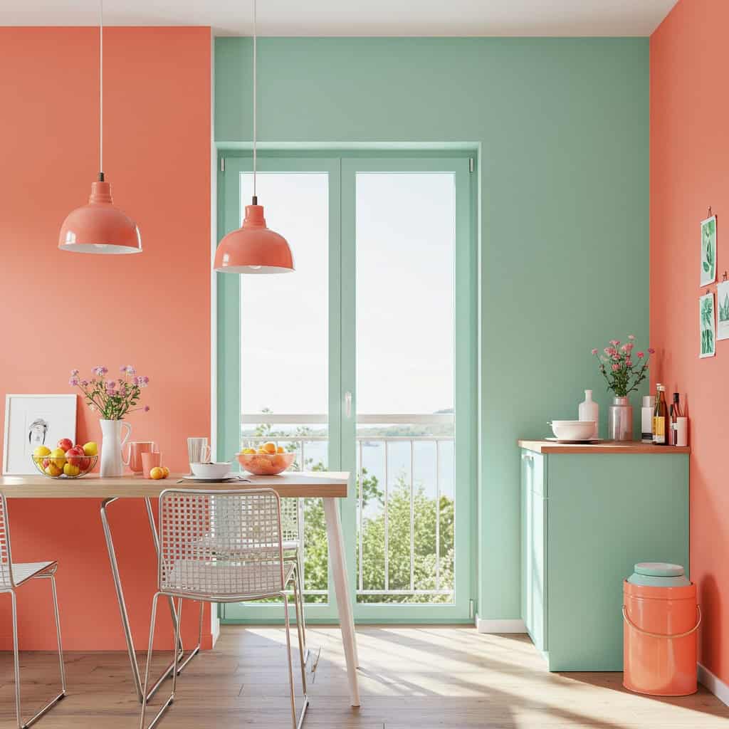 11. Verde-menta e Coral