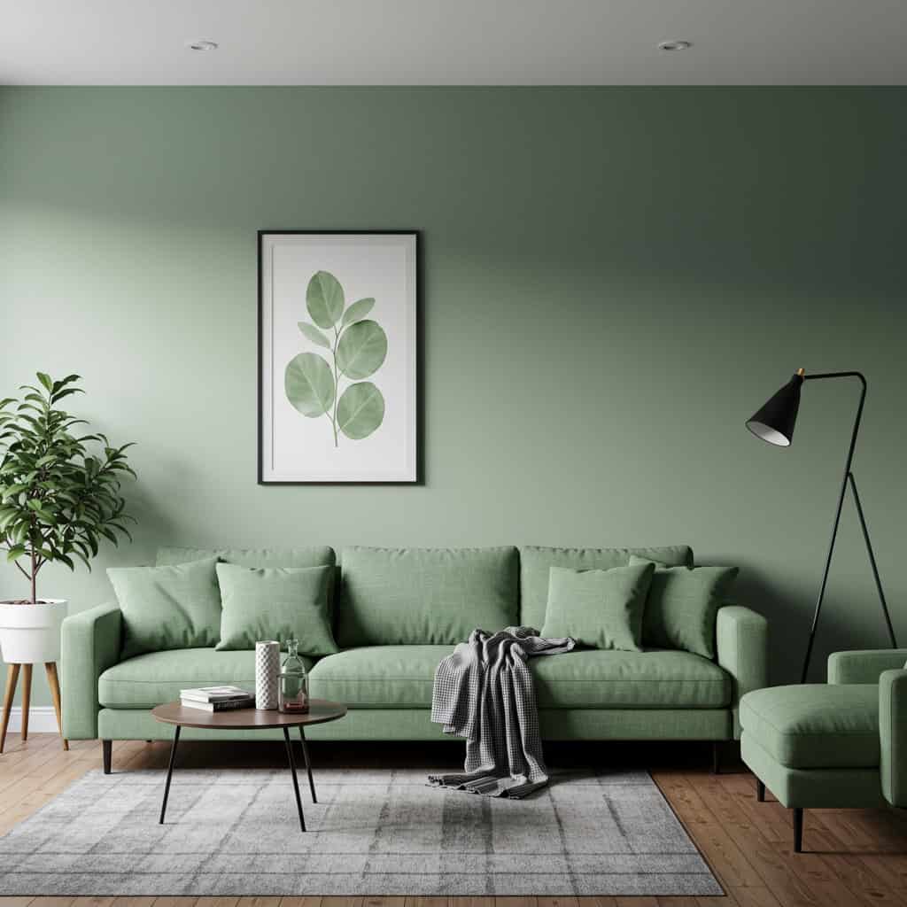 13. Cinza e Verde-sálvia