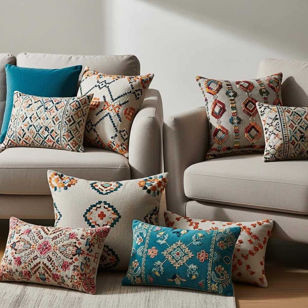 2. Troque as Almofadas