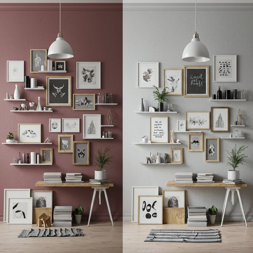 3. Excesso de Decoração nas Paredes