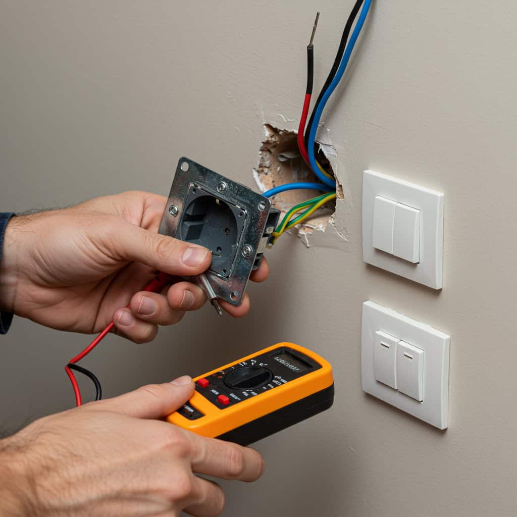 6. Trocar tomadas e interruptores