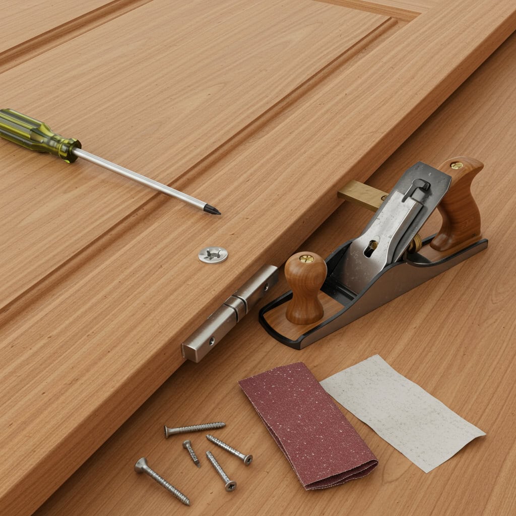 10. Ajustar portas empenadas