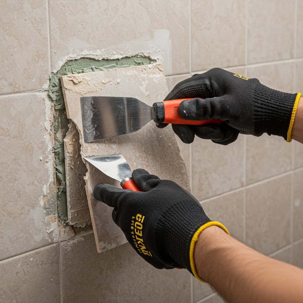 14. Recolocar azulejos soltos