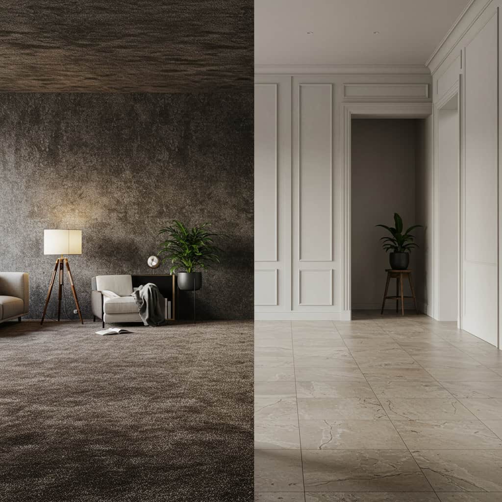 4. Carpete de parede a parede