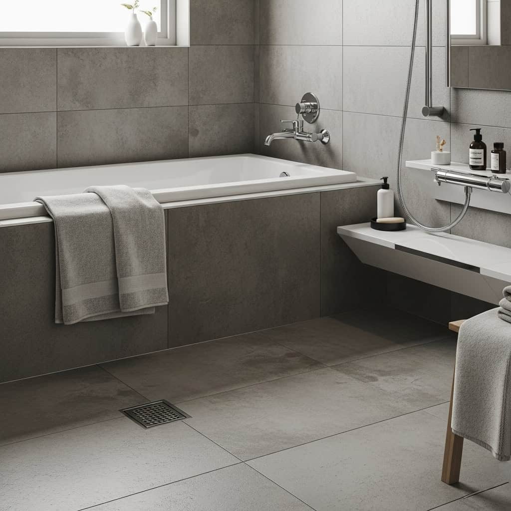 Passo 4: Considere a Segurança - Antiderrapantes e Texturas