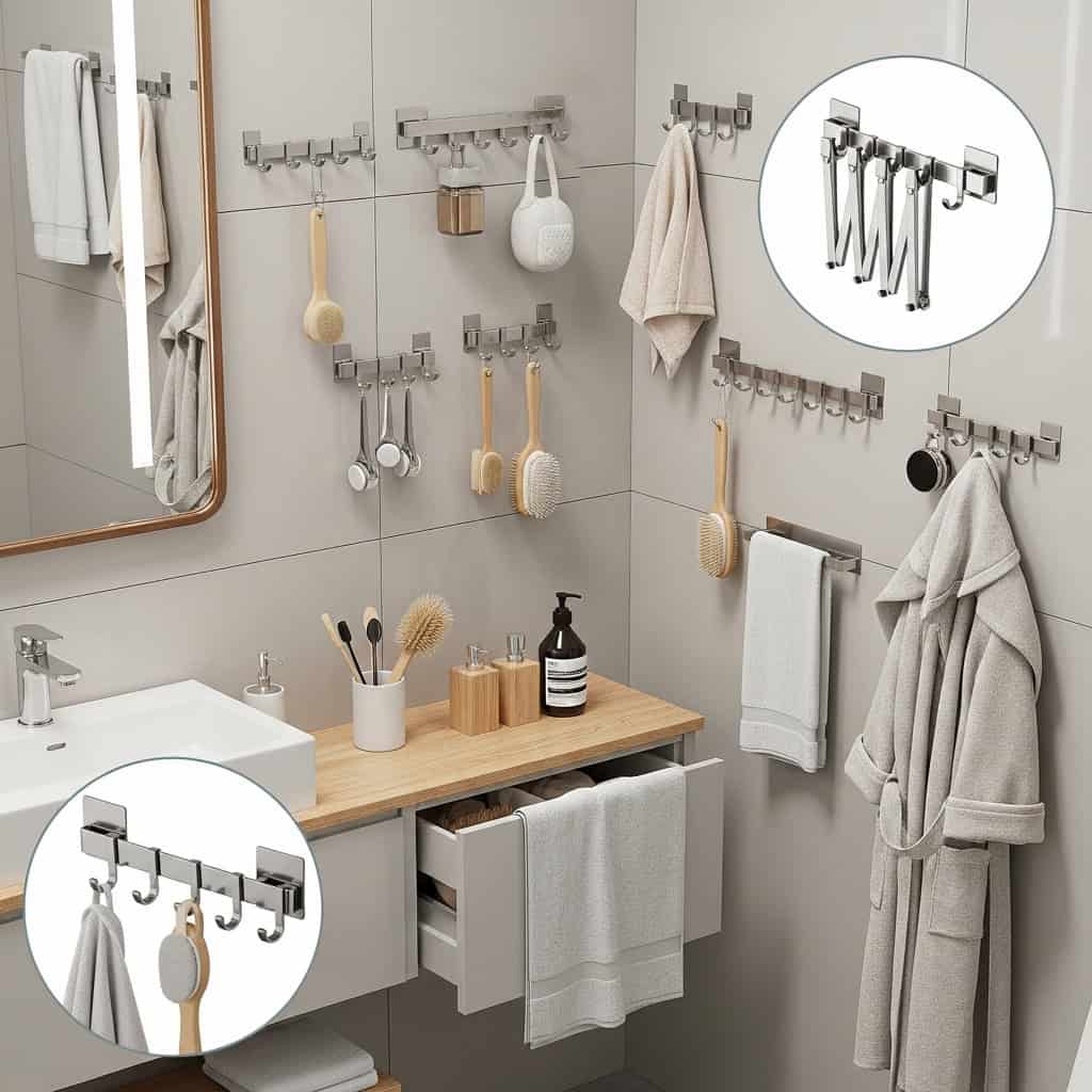 8. Ganchos e Suportes Multifuncionais