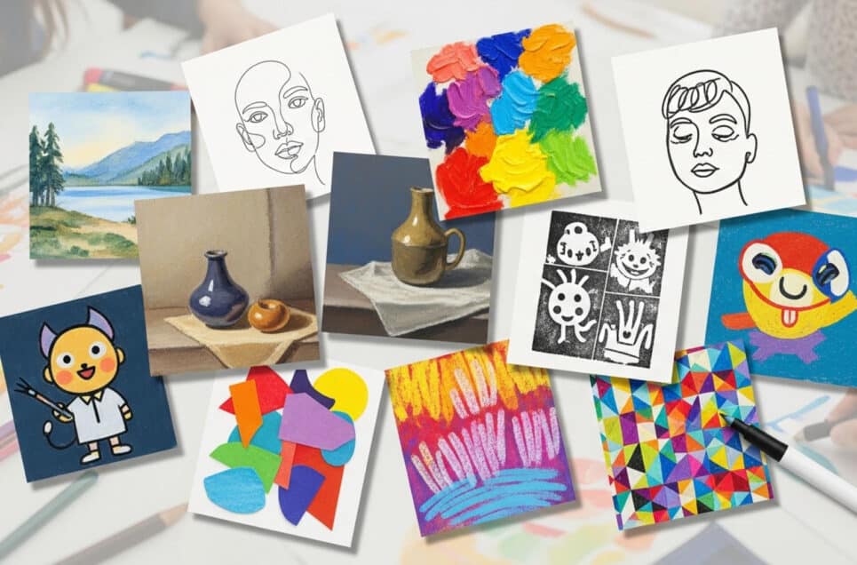 10 Estilos de Arte Perfeitos para Iniciantes Explorarem