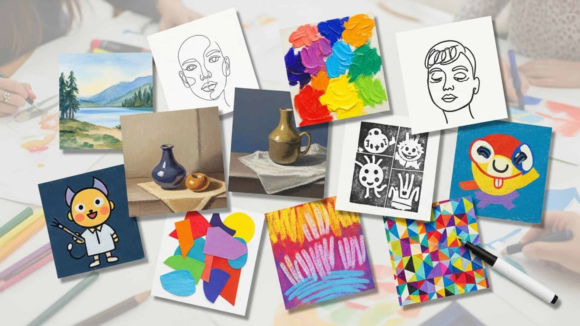 10 Estilos de Arte Perfeitos para Iniciantes Explorarem