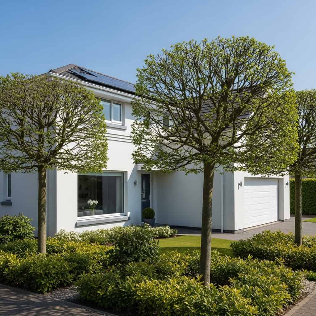 6. Aparar árvores e arbustos próximos à casa