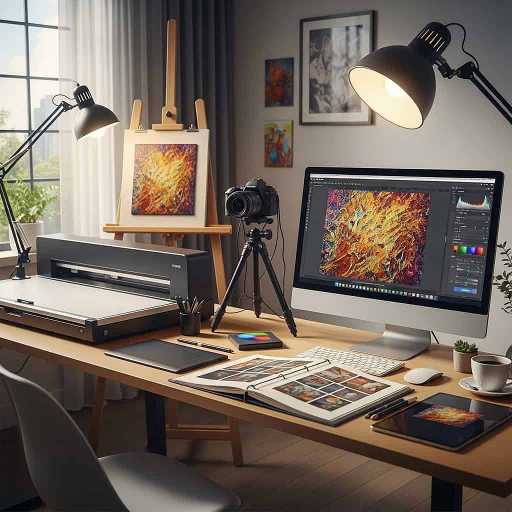 ## Passo 5: Digitalize e Apresente Suas Obras