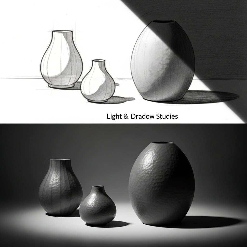 9. Estudos de Luz e Sombra